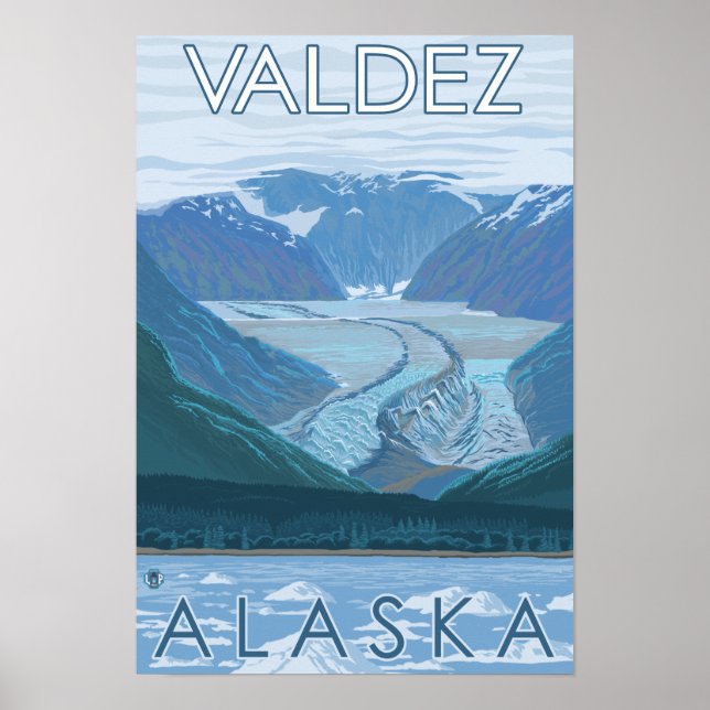 Affiche Glacier Scene - Valdez, Alaska (Devant)