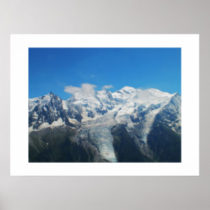 Affiche Glaciers sur le Mont Blanc