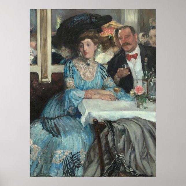 Affiche Glackens' Chez Mouquin (Devant)