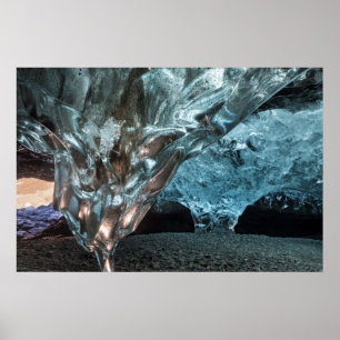 Affiche Glaçon dans une grotte de glace