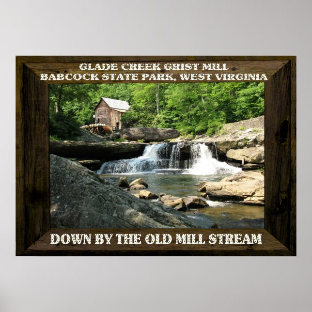 AFFICHE GLADE CREEK GRIST MILL-POSTER (Devant)