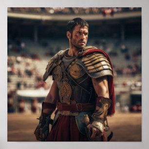 Affiche Gladiateur du Général Maximus dans l'Arena - Epi
