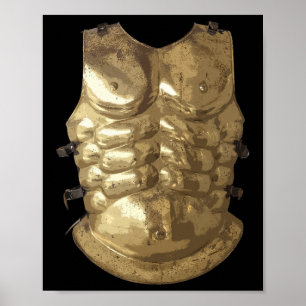 Affiche Gladiator Halloween Costume Fighme Roman Chest Pl