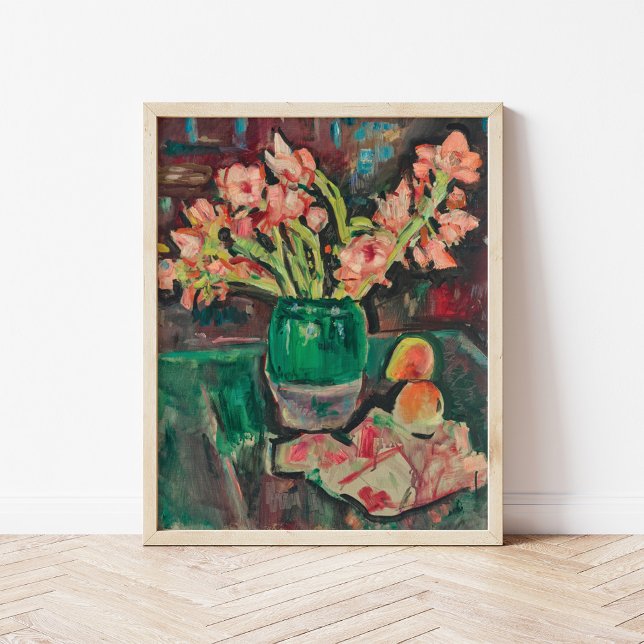 Affiche Gladioli dans un vase vert | George Leslie Hunter (Créateur téléchargé)