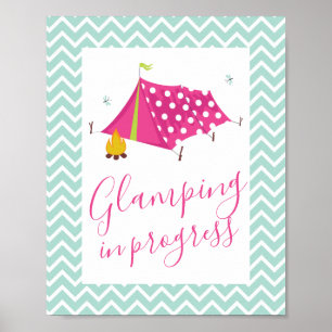 Affiche Glam Camp Spa Makeover Anniversaire