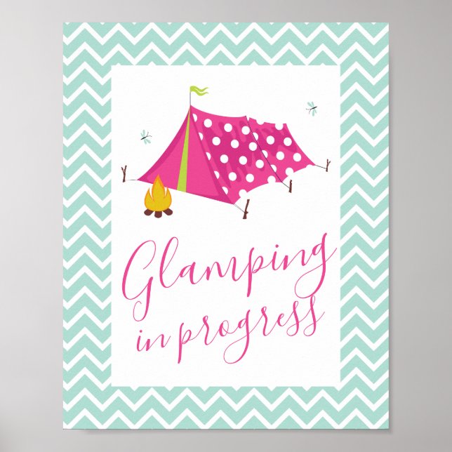 Affiche Glam Camp Spa Makeover Anniversaire (Devant)