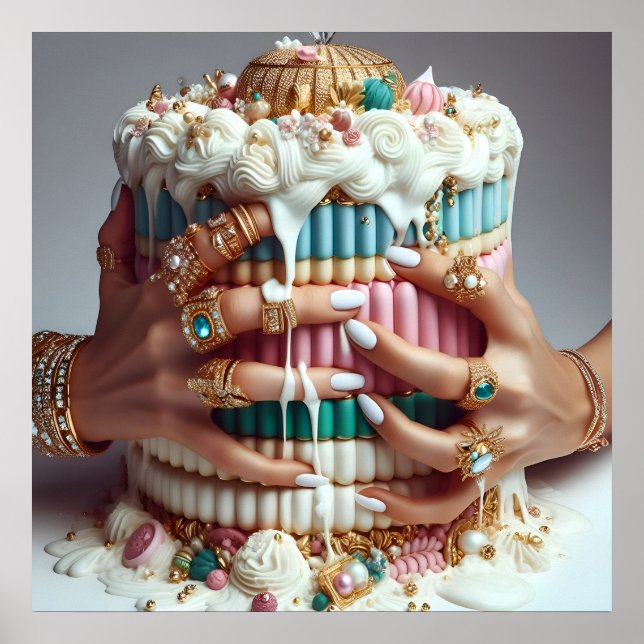 Affiche Glam mode mode mode mode de vie de luxe photo (Devant)