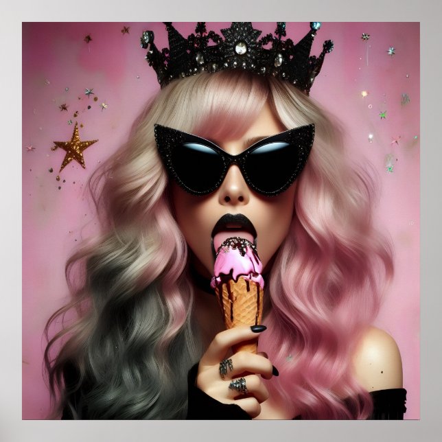 Affiche Glam rock luxe mode de vie doux (Devant)