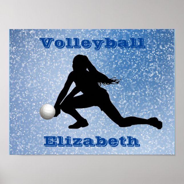 Affiche Glam volleyball (Devant)