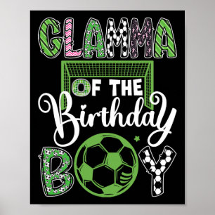 Affiche Glamour du garçon de la fête d'anniversaire de foo