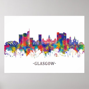 Affiche Glasgow Skyline