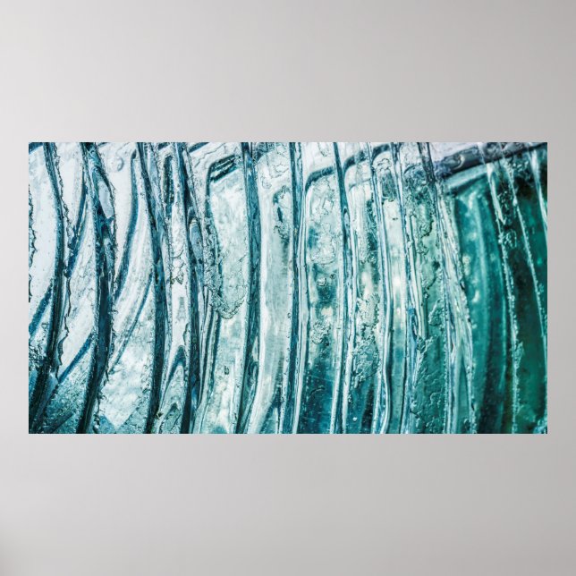 Affiche Glass fenêtre glace cristal givre (Devant)