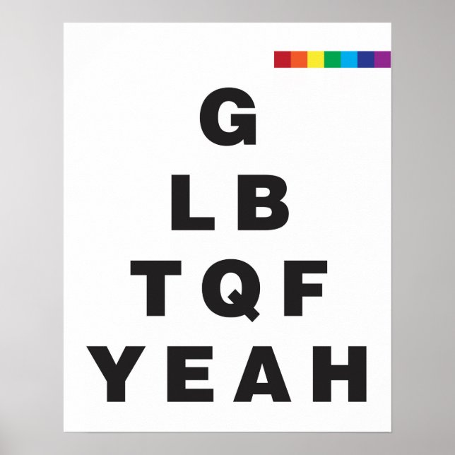 Affiche GLBTQF Oui ! (Devant)
