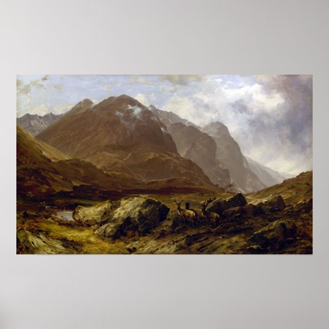 Affiche Glencoe par Horatio McCulloch (Devant)