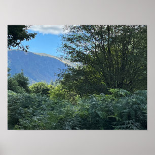 Affiche Glendalaugh Lakes Comté Wicklow Irlande Europe