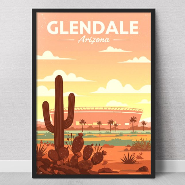 Affiche Glendale Arizona vintage (Créateur téléchargé)
