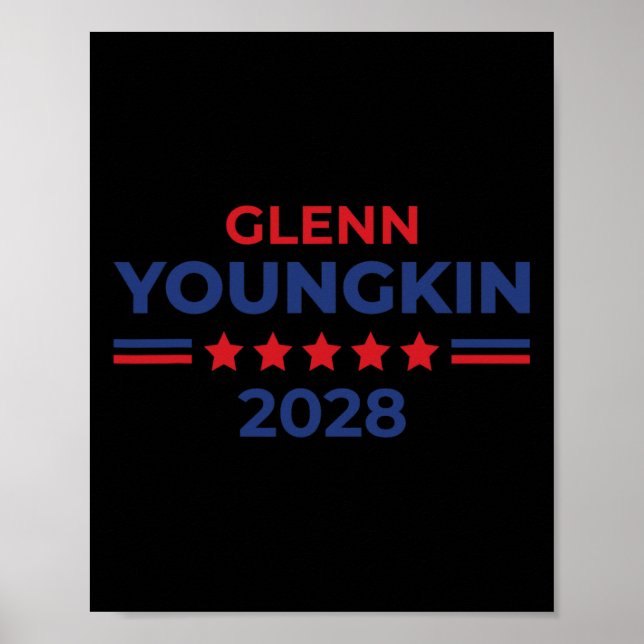 Affiche Glenn Youngkin président 2028 Méga républicain  (Devant)