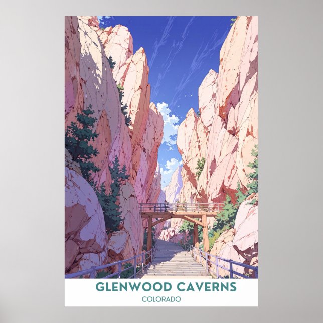 Affiche Glenwood Caverns Adventure Park - Colorado (Devant)
