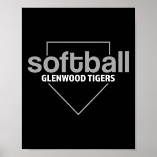 Affiche Glenwood Tigers Softll Plaque de base