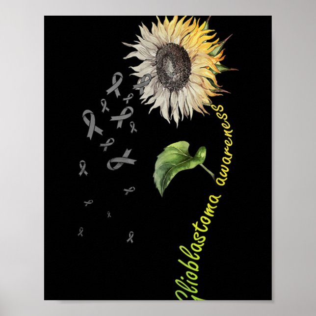 Affiche Glioblastoma Awareness Sunflower  (Devant)