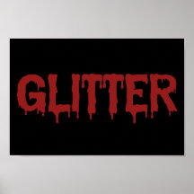 Glitter en typographie de Blood
