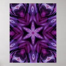 Glitterie Purple Kaleidoscope Coeurs Gradient