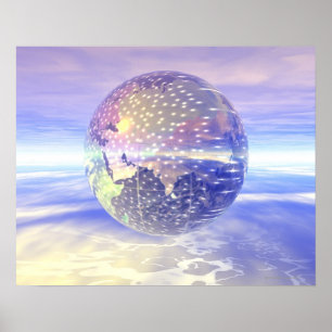 Affiche Globe 3D 13