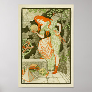 Affiche Globe Pyramide des femmes scientifiques Imprimer