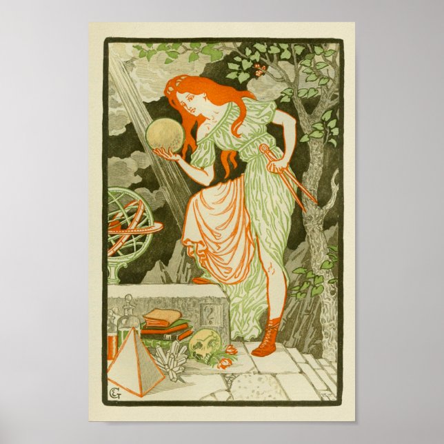 Affiche Globe Pyramide des femmes scientifiques Imprimer (Devant)