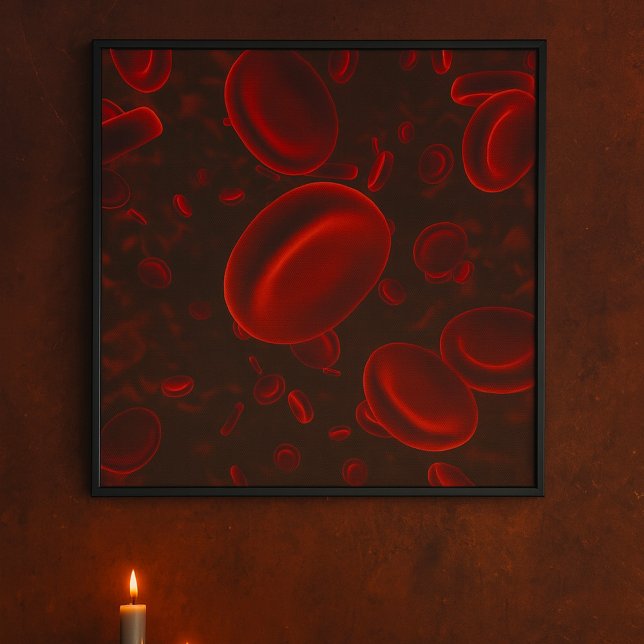 Affiche Globules Rouges Microscopiques (Créateur téléchargé)