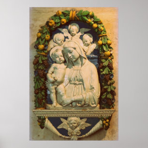 Affiche gloire à jésus et marie