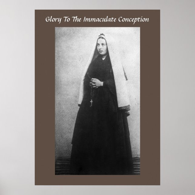 AFFICHE GLOIRE À LA CONCEPTION IMMACULÉE (Devant)
