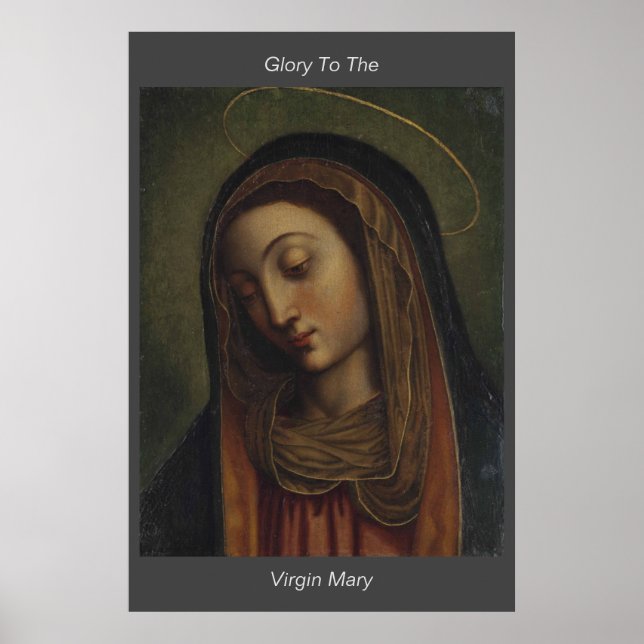 Affiche gloire à l'affiche vierge marie (Devant)