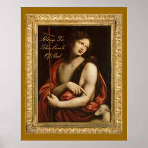 Affiche gloire à l'agneau de dieu (grand 40x50)