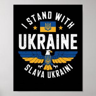 Affiche Gloire à l'aigle de conception de l'Ukraine Pro-Uk