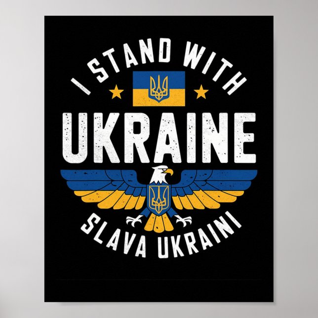 Affiche Gloire à l'aigle de conception de l'Ukraine Pro-Uk (Devant)