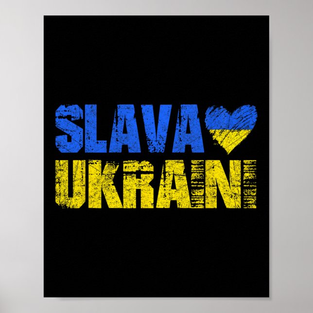 Affiche Gloire à l'Ukraine (Devant)