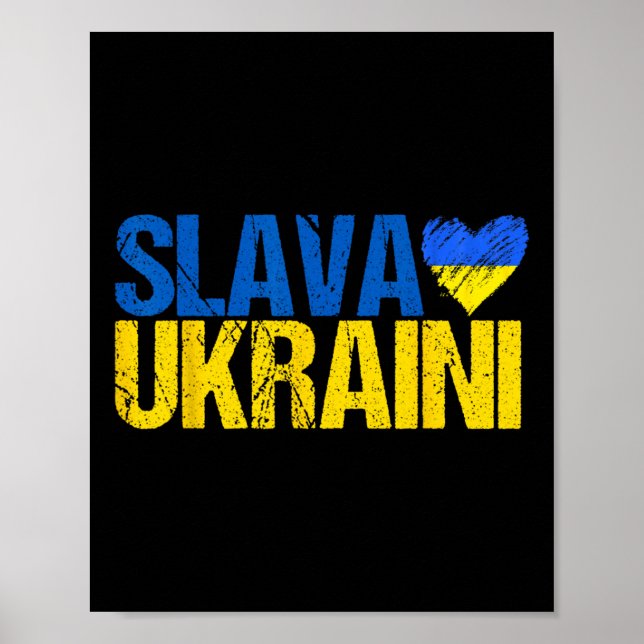 Affiche Gloire à l'Ukraine (Devant)