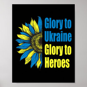 Affiche Gloire à l'Ukraine Gloire aux Héros Graines de Tou
