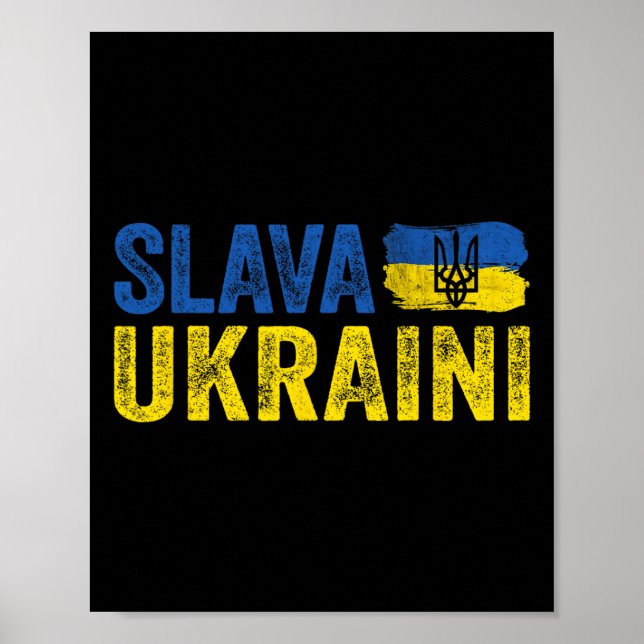 Affiche Gloire à l'Ukraine Slava Ukraini1  (Devant)