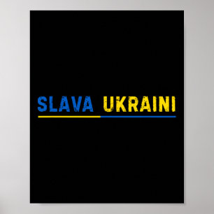 Affiche Gloire à l'Ukraine Slava Ukraïni 1
