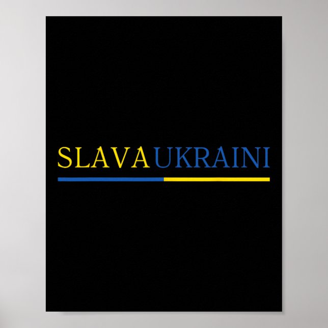 Affiche Gloire à l'Ukraine Slava Ukraini 2  (Devant)