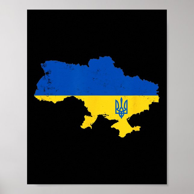 Affiche Gloire à l'Ukraine Slava Ukraïni Pays  (Devant)