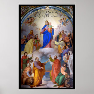 Affiche Gloire à Notre-Dame, aide des chrétiens