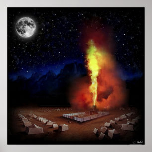 Affiche Gloire de Shekinah de Dieu