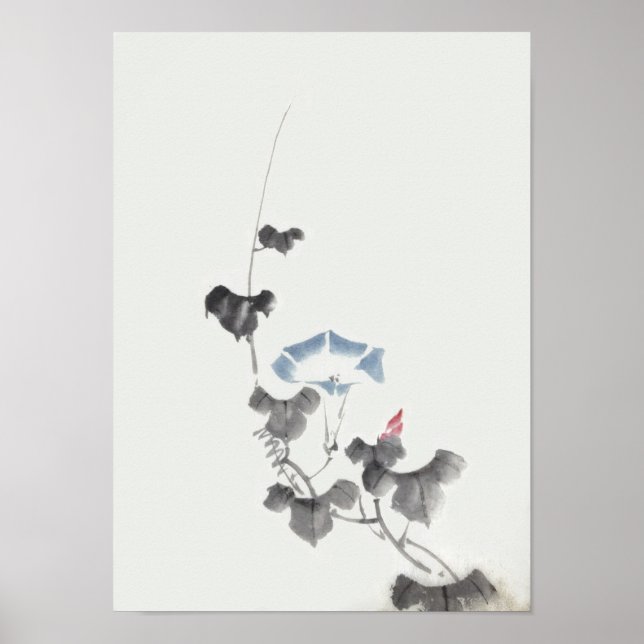 Affiche Gloire du matin Hokusai Art japonais (Devant)