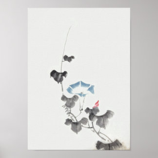 Affiche Gloire du matin Hokusai Art japonais