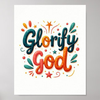 Affiche Glorifier Dieu