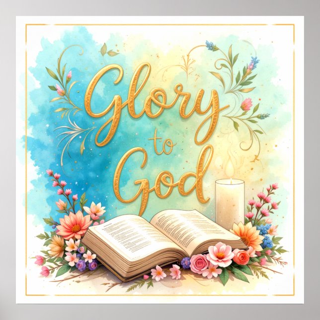 Affiche Glory to God - Inspirational artwork #2 (Devant)