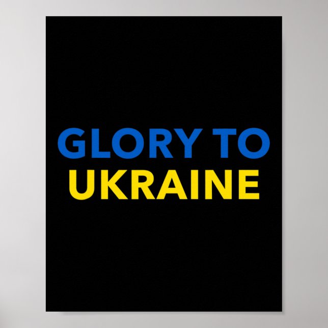 Affiche Glory To Ukraine - Slava Ukraini  (Devant)